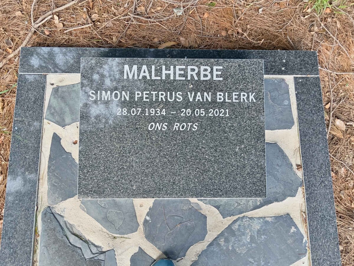 MALHERBE Simon Petrus van Blerk 1934-2021