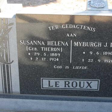 ROUX Myburgh J.DE V., le 1896-1971 &amp; Susanna Helena THERON 1889-1974
