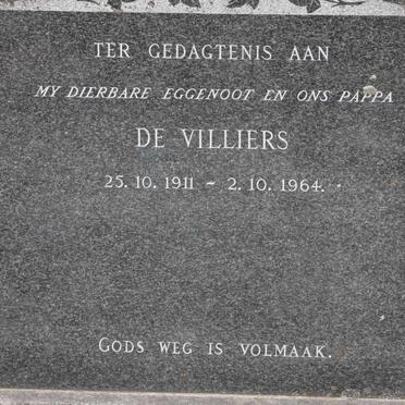 VILLIERS, de 1911-1964