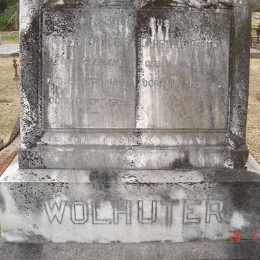 WOLHUTER Carsthenn Hendrik 1853-1928 &amp; Margareta Louisa ZEEMAN 1867-1908