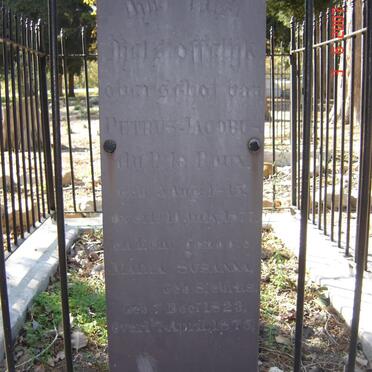 ROUX Petrus Jacobus du P., le 1815-1877 &amp; Maria Susanna SIEBRITS 1823-1875