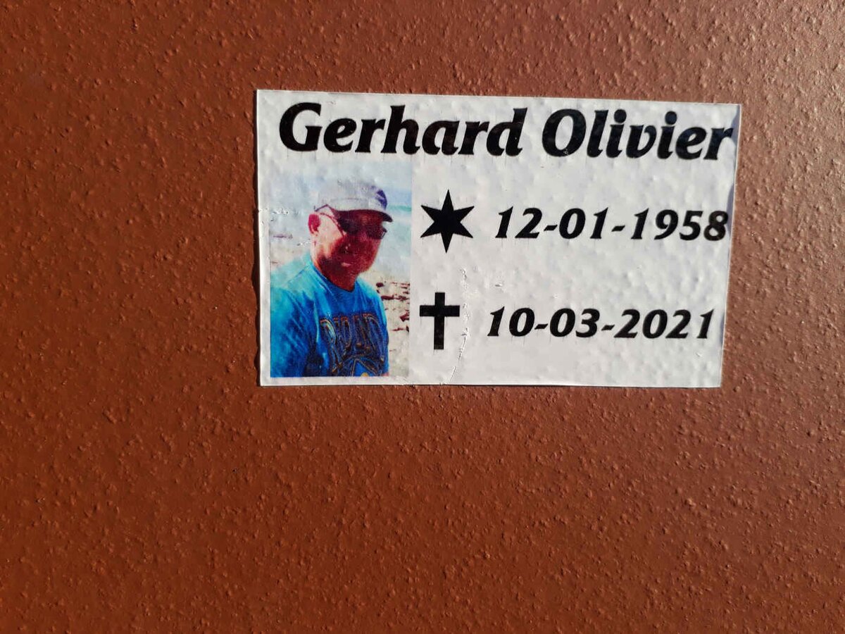 OLIVIER Gerhard 1958-2021