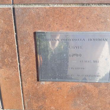 HOFFMAN Helena Petronella 1926-2011