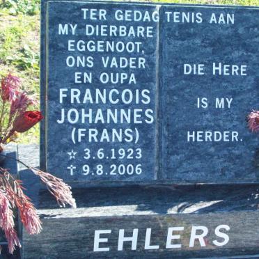 EHLERS Francois Johannes 1923-2006