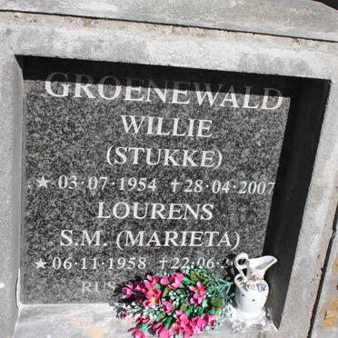 GROENEWALD Willie 1954-2007 &amp; Lourens S.M. 1958-200? 