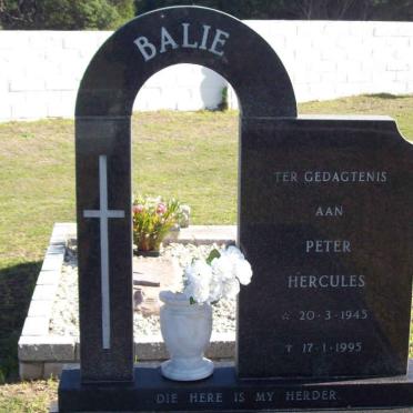 BALIE Peter Hercules 1945-1995