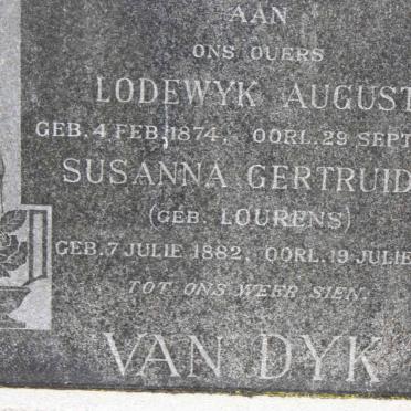 DYK Lodewyk Ernst, van1984-1940 &amp; Susanna Gertruida LOURENS 1882-1961