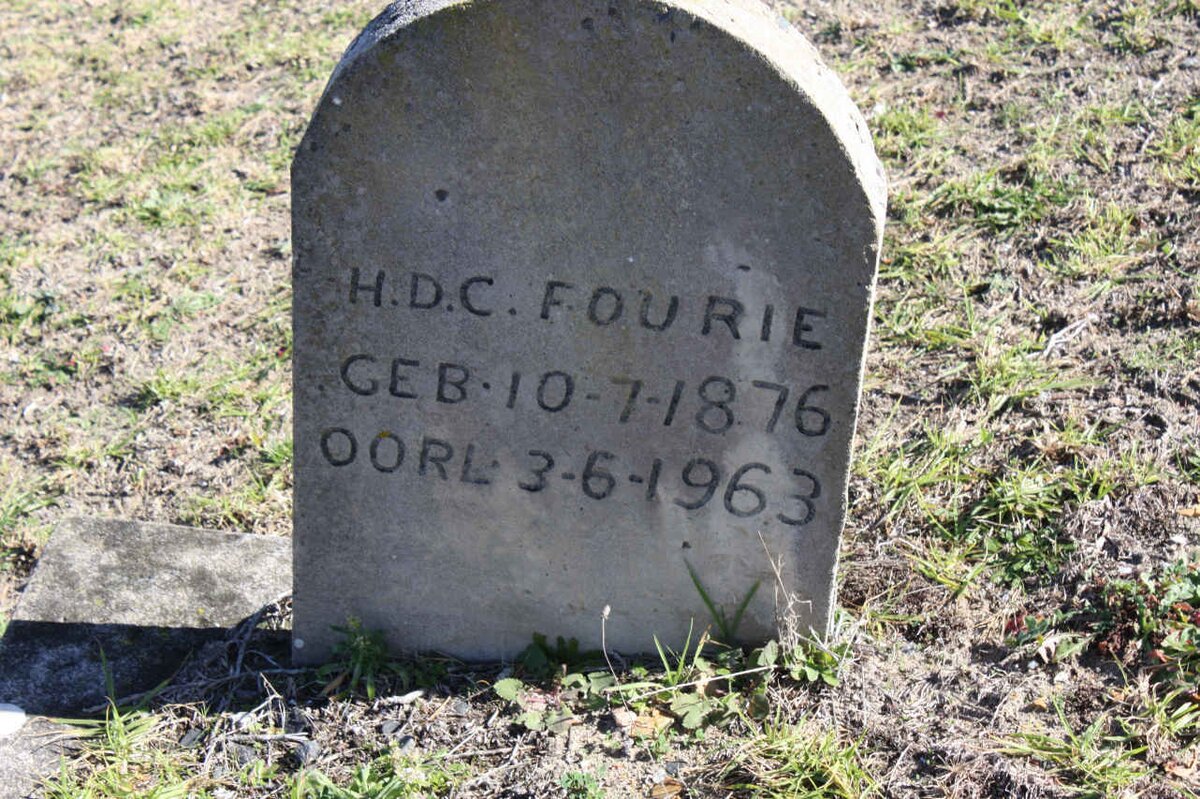FOURIE H.D.C. 1976-1963