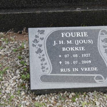 FOURIE J.H.M. 1927-2007