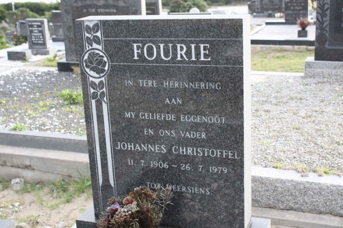 FOURIE Johannes Christoffel 1906-1979