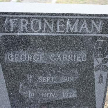 FRONEMAN George Gabriel 1919-1976