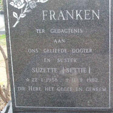 FRANKEN Suzette 1958-1982