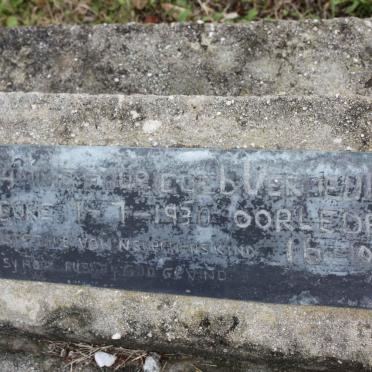 FOURIE Johanna Hendrika nee VERMEULEN 1930-1980