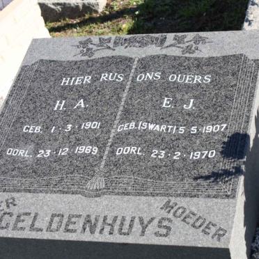 GELDENHUYS H.A. 1901-1969 &amp; E.J. nee SWARTS 1907-1970