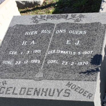 GELDENHUYS H.A. 1901-1969 &amp; E.J. nee SWARTS 1907-1970