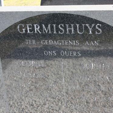 GERMISHUYS George Leazer 1891-1977 &amp; Sofia Johanna M. nee GROEENEWALD 1899-1977