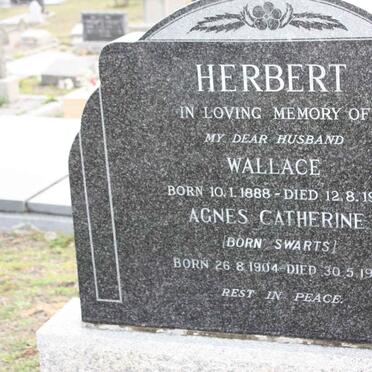 HERBERT Wallace 1888-1971 &amp; Agnes Catherine SWARTS 1904-1980
