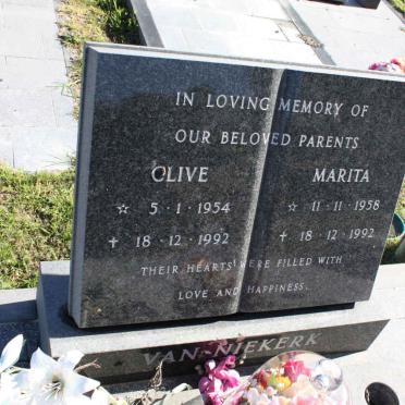 NIEKERK Clive, van 1954-1992 &amp; Marita 1958-1992