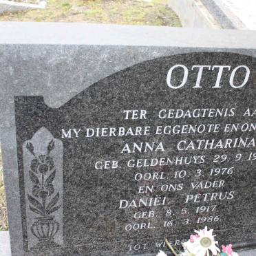 OTTO Daniel Petrus 1917-1986 &amp; Anna Catharina GELDENHUYS 1924-1976