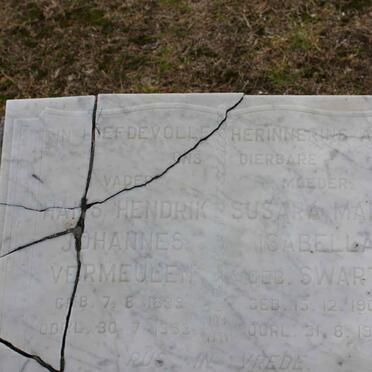 VERMEULEN Hans Hendrik Johannes 1899-1953 &amp; Susara Maria Isabella SWART 1903-1978