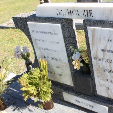 ? BA?HC?ZIE J.H.G. 1935-1997 &amp; Elsie Johanna ROUX 1939-