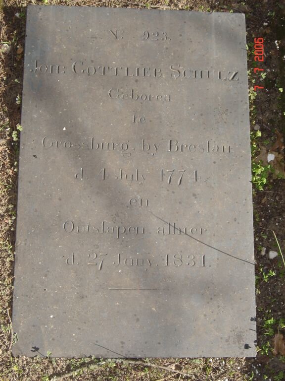 SCHULZ Johannes Gottlieb 1774-1831