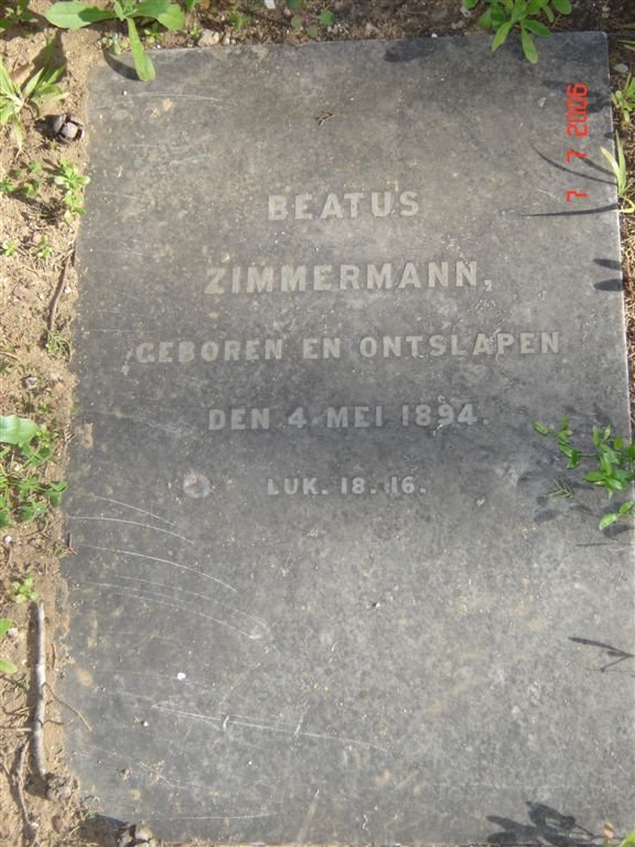 ZIMMERMANN Beatus 1894-1894