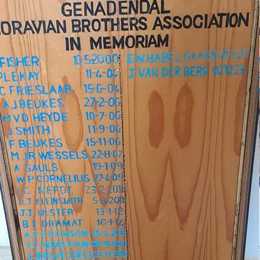 Western Cape, GENADENDAL, Historic Village and Museum, memorial plaque