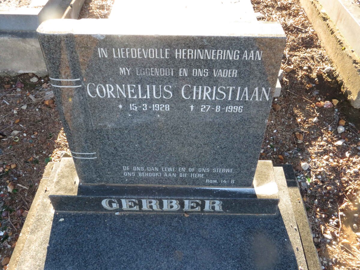 GERBER Cornelius Christiaan 1928-1996