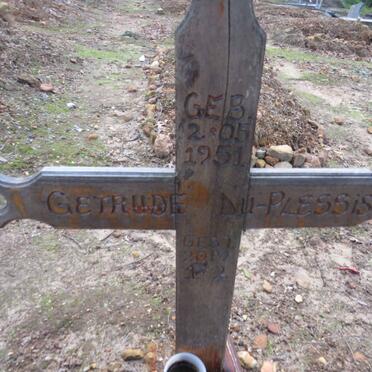 PLESSIS Gertrude, du 1951-2019