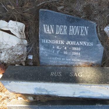 HOVEN Hendrik Johannes, van der 1933-1984