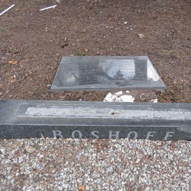 BOSHOFF Gert Johan Daniel 1914-1989 & Martha Catherina 1922-2004 _1