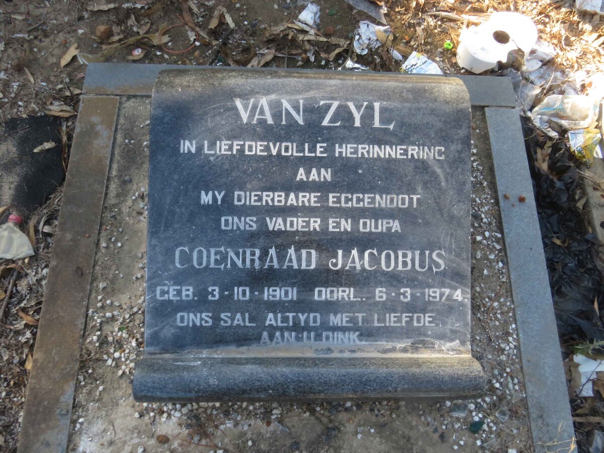 ZYL Coenraad Jacobus, van 1901-1974