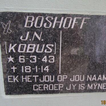 BOSHOFF J.N. 1943-2014