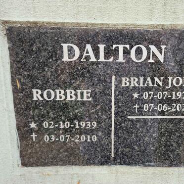 DALTON Robbie 1939-2010 :: DALTON Brian John 1972-2022