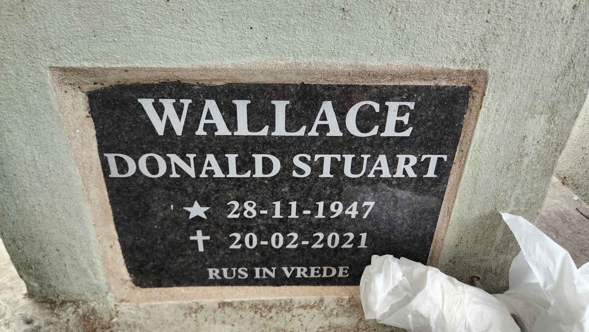 WALLACE Donald Stuart 1947-2021