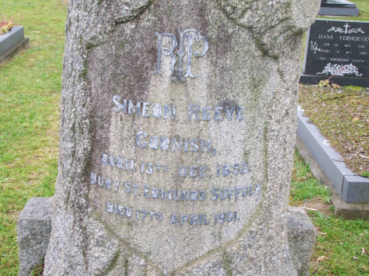 CORNISH Simeon Reeve 1852-1931