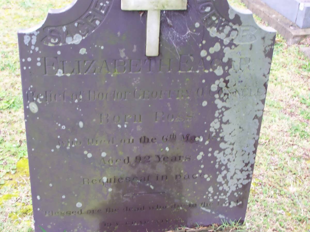 EAGER Elizabeth born ROSS -18?