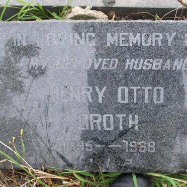 GROTH Henry Otto 1895-1968