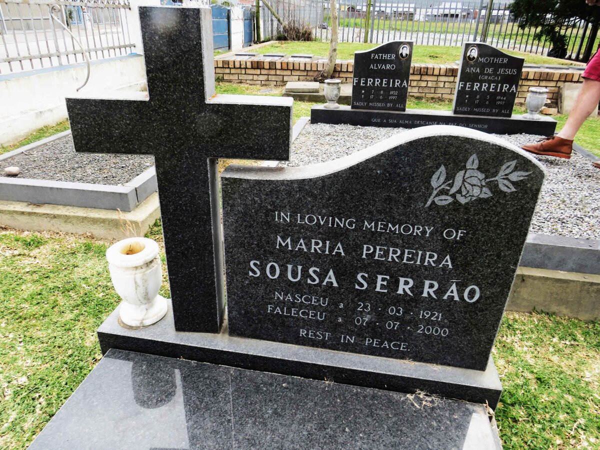 SERRAO Maria Perreira, SOUSA 1921-2000