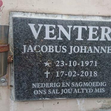 VENTER Jacobus Johannes 1971-2018