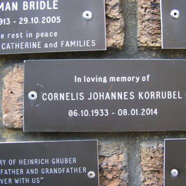 KORRUBEL Cornelis Johannes 1933-2014