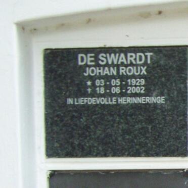 SWARDT Johan Roux, de 1929-2002