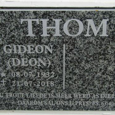 THOM Gideon 1932-2018