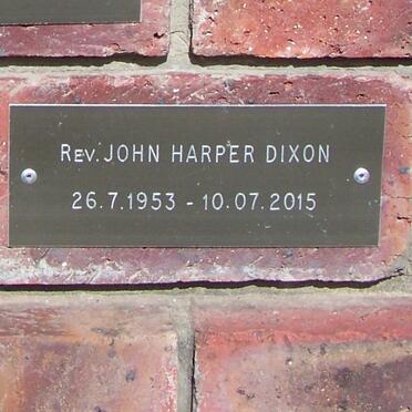 DIXON John Harper 1953-2015