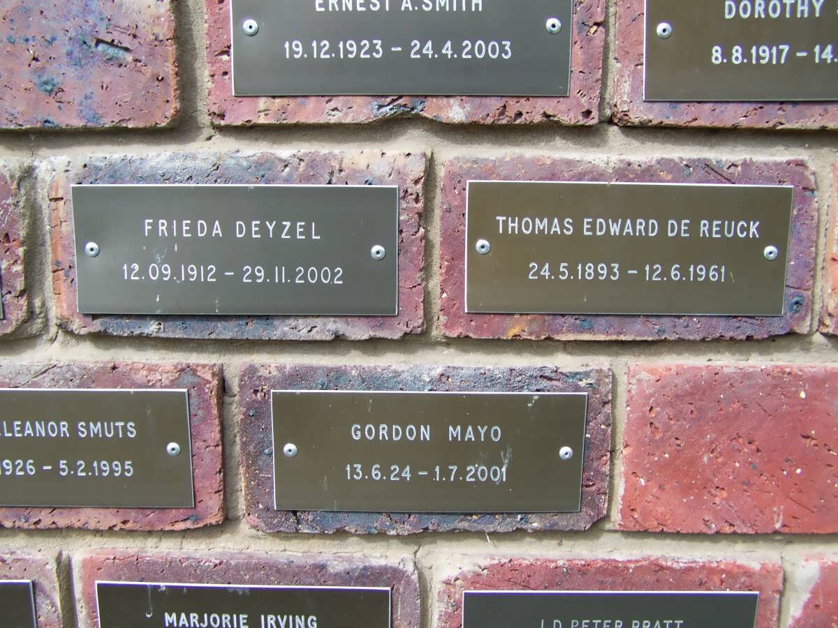 DEYZEL :: DE REUCK :: MAYO