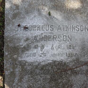 ANDERSON Theophilus Atkinson 1881-1957