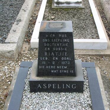 ASPELING Riatjie 1973-1973