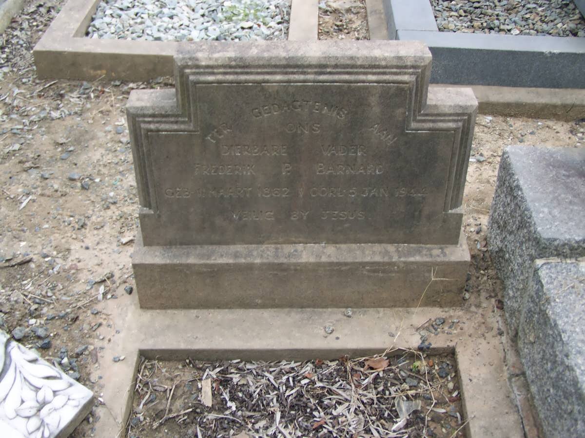 BARNARD Frederick P. 1862-1942