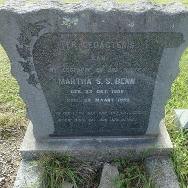 BENN Martha S.S. 1906-1950